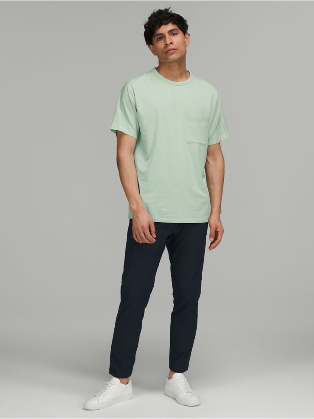 lululemon Fundamental Pocket T-Shirt Men’s Light Green Relaxed Fit